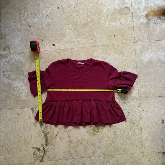 Altar'd State Boho Red Ruffle Top - Picture 4 of 8